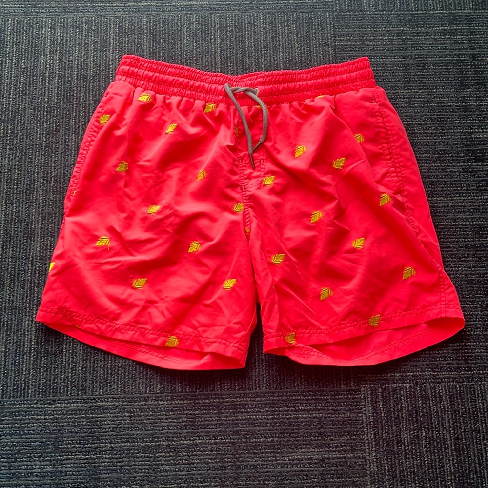 MAAJI men’s extra large neon embroidered swim trunks